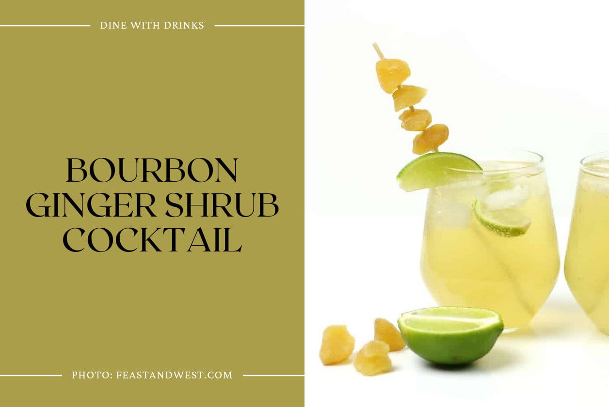 Bourbon Ginger Shrub Cocktail