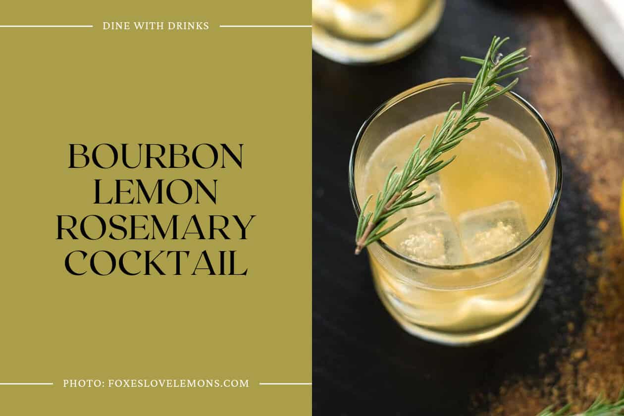 Bourbon Lemon Rosemary Cocktail