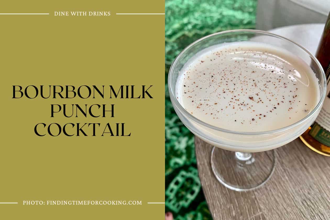 Bourbon Milk Punch Cocktail
