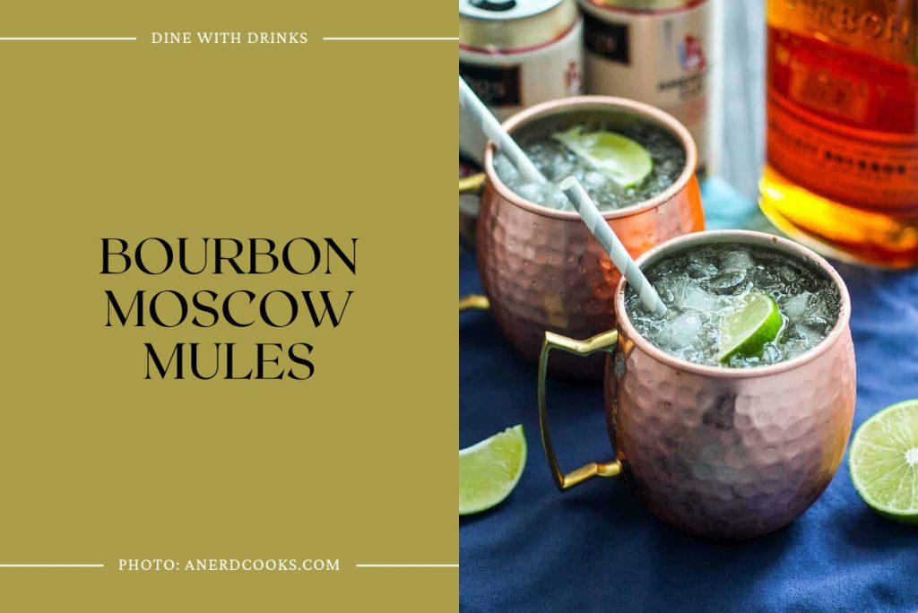 23 Ginger Beer Bourbon Cocktails To Spice Up Your Night DineWithDrinks Bourbon Moscow Mules 1024x684