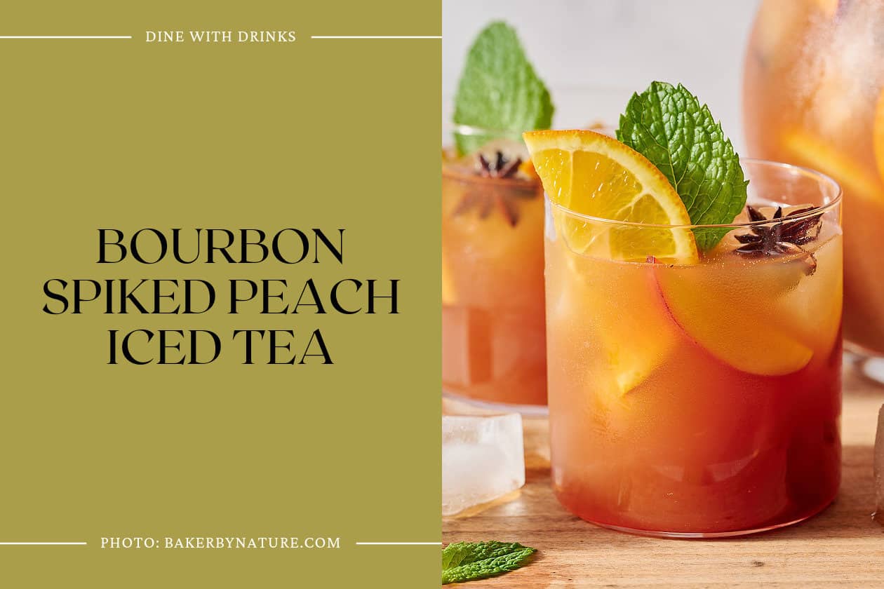 Bourbon Spiked Peach Iced Tea