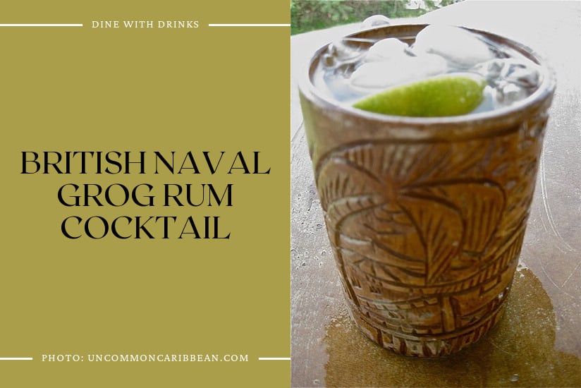 British Naval Grog Rum Cocktail