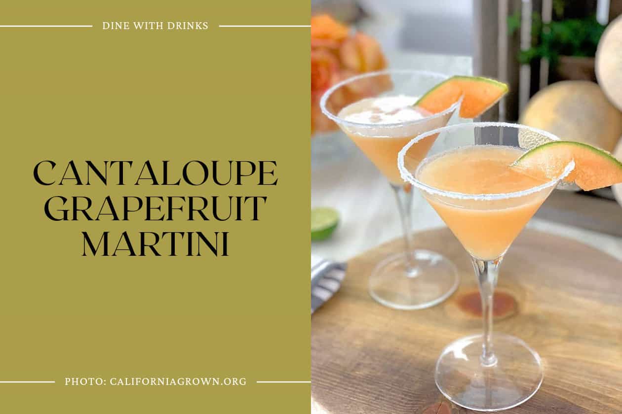 Cantaloupe Grapefruit Martini