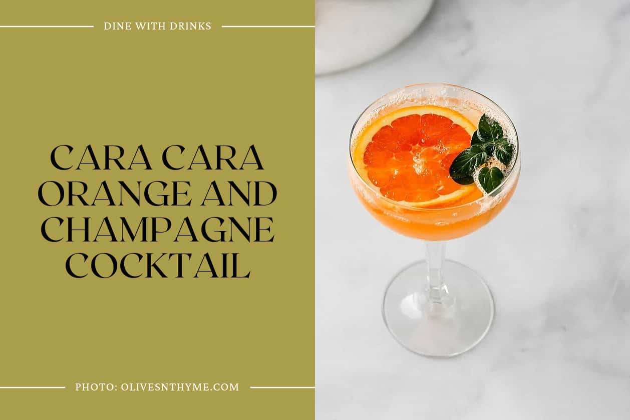 Cara Cara Orange And Champagne Cocktail