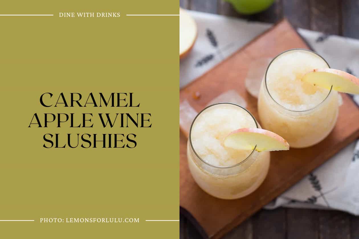 Caramel Apple Wine Slushies