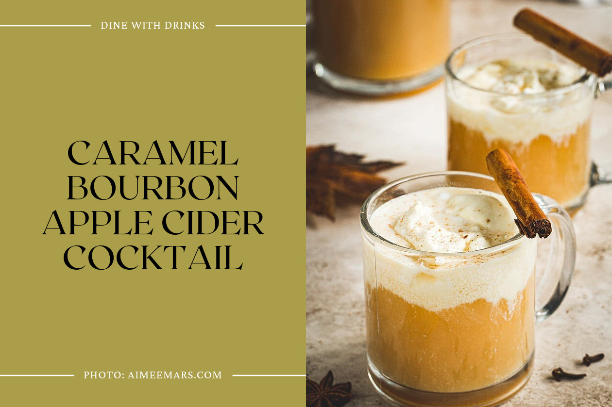Caramel Bourbon Apple Cider Cocktail