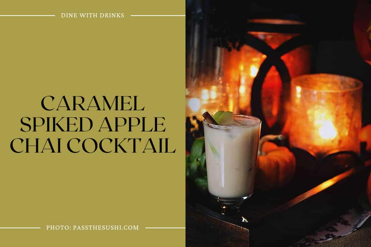 Caramel Spiked Apple Chai Cocktail
