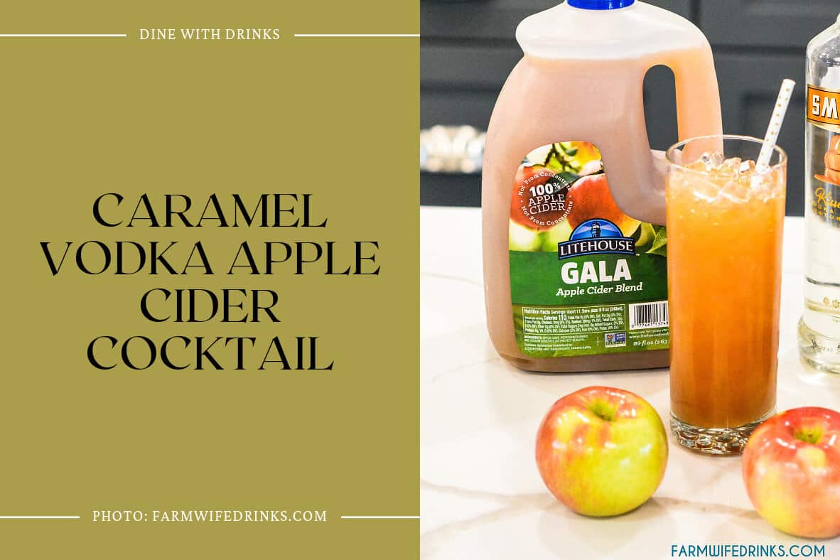 Caramel Vodka Apple Cider Cocktail