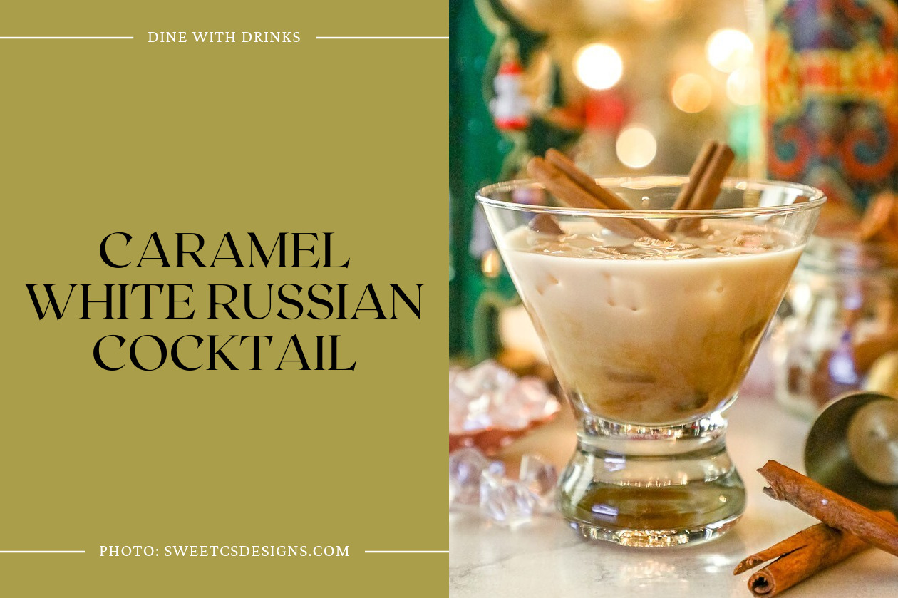 Caramel White Russian Cocktail