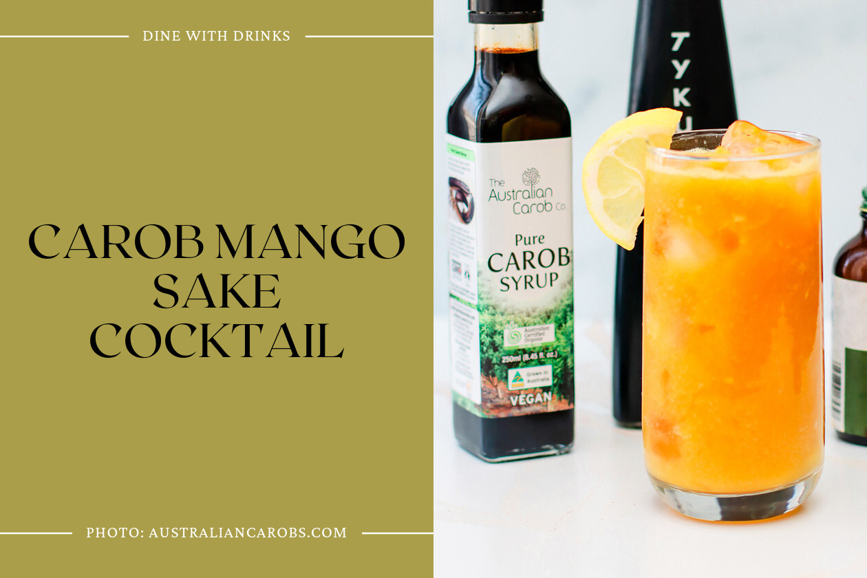 Carob Mango Sake Cocktail