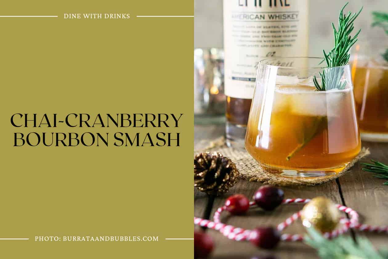 Chai-Cranberry Bourbon Smash