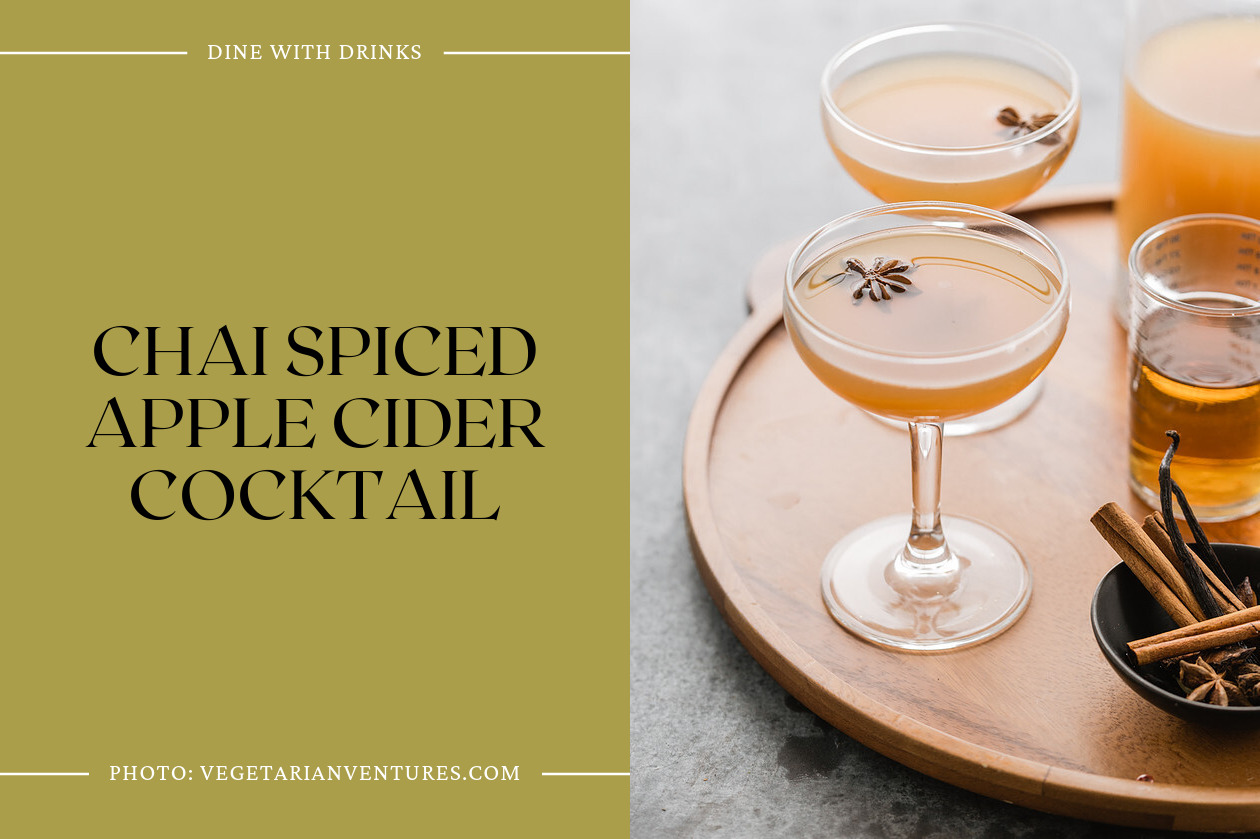 Chai Spiced Apple Cider Cocktail