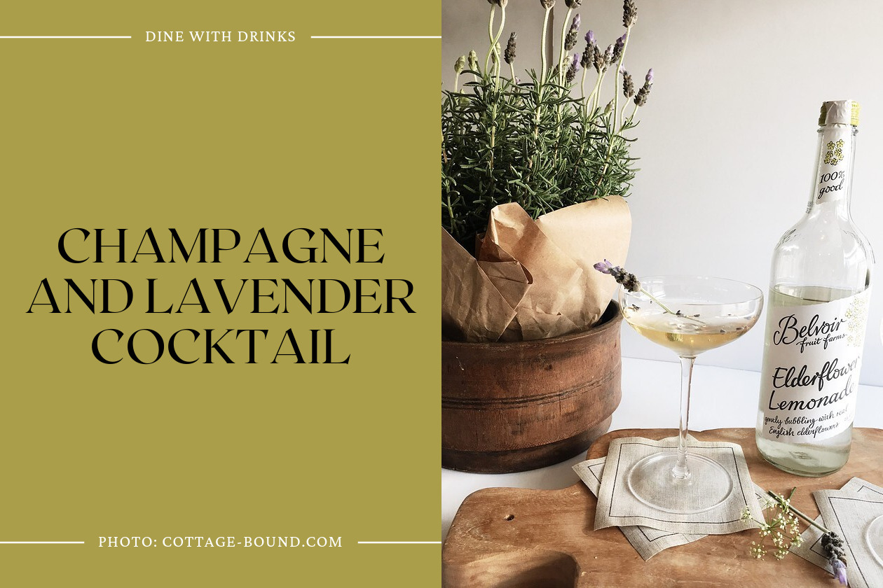 Champagne And Lavender Cocktail