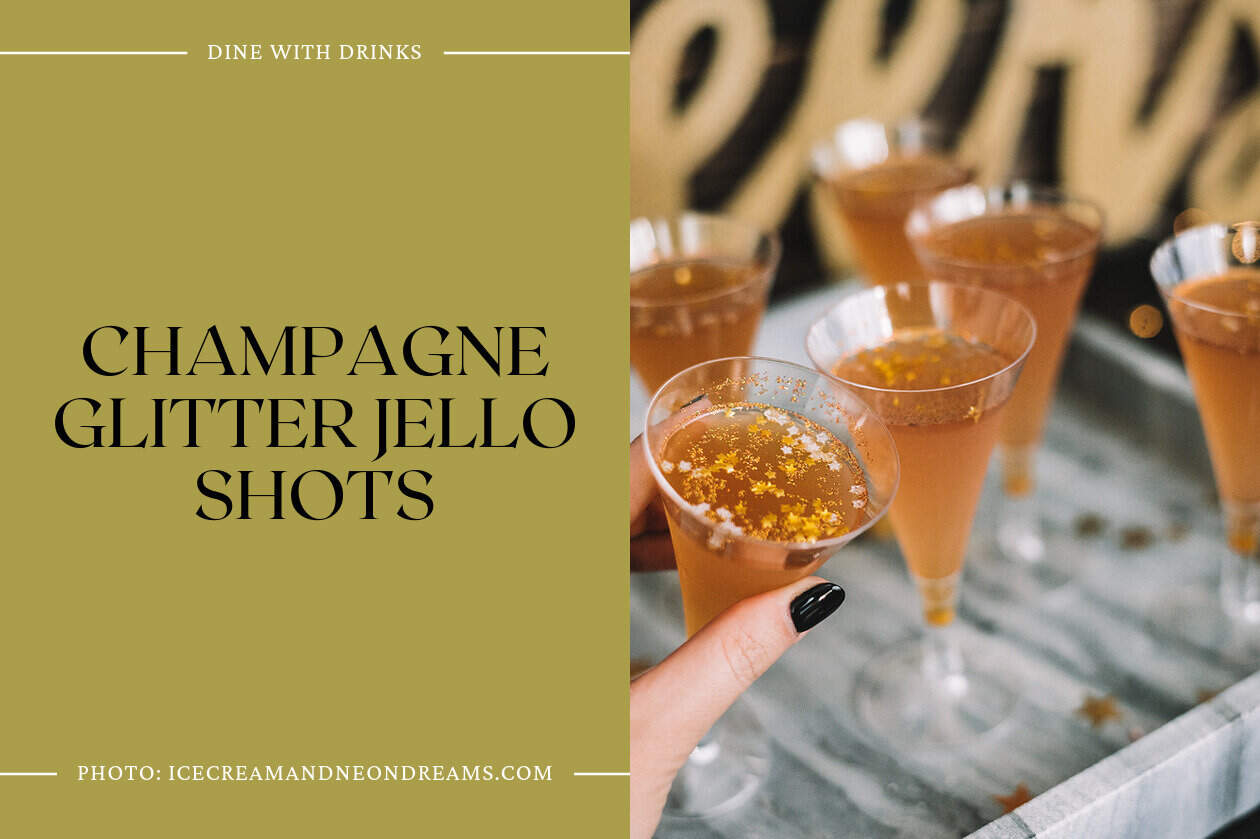 Champagne Glitter Jello Shots
