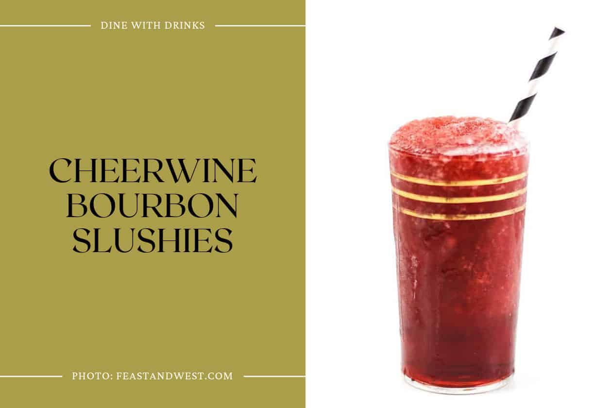 Cheerwine Bourbon Slushies