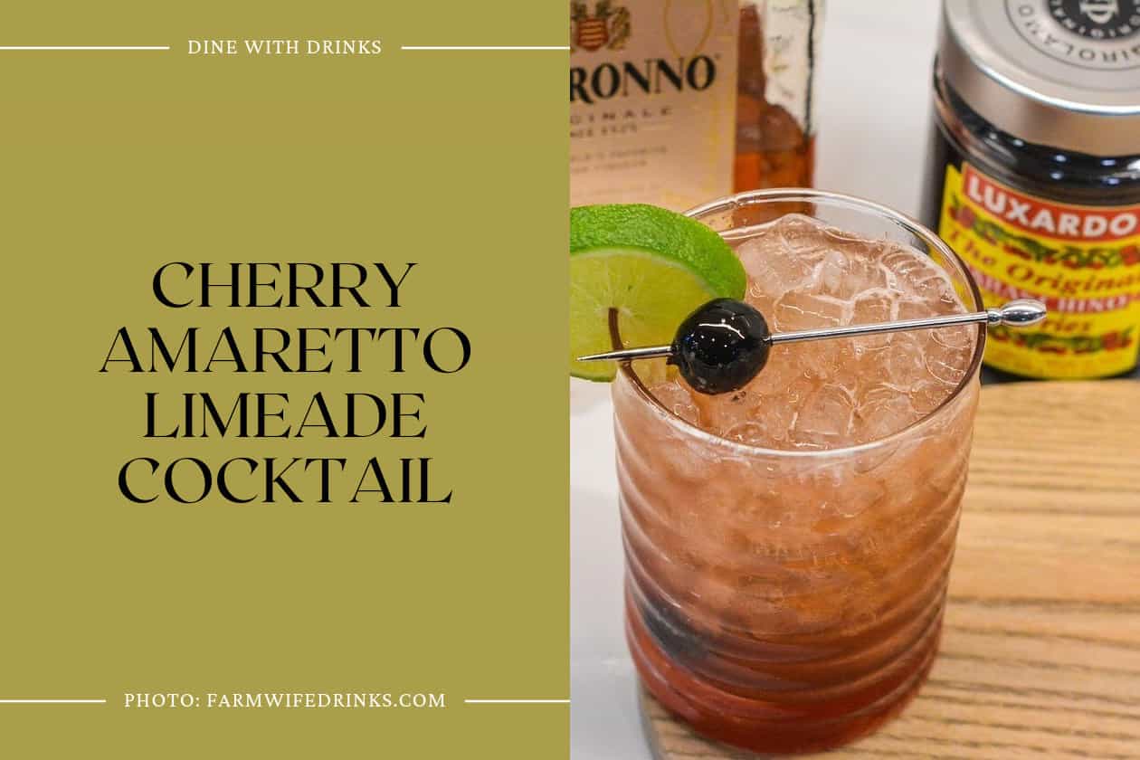 Cherry Amaretto Limeade Cocktail