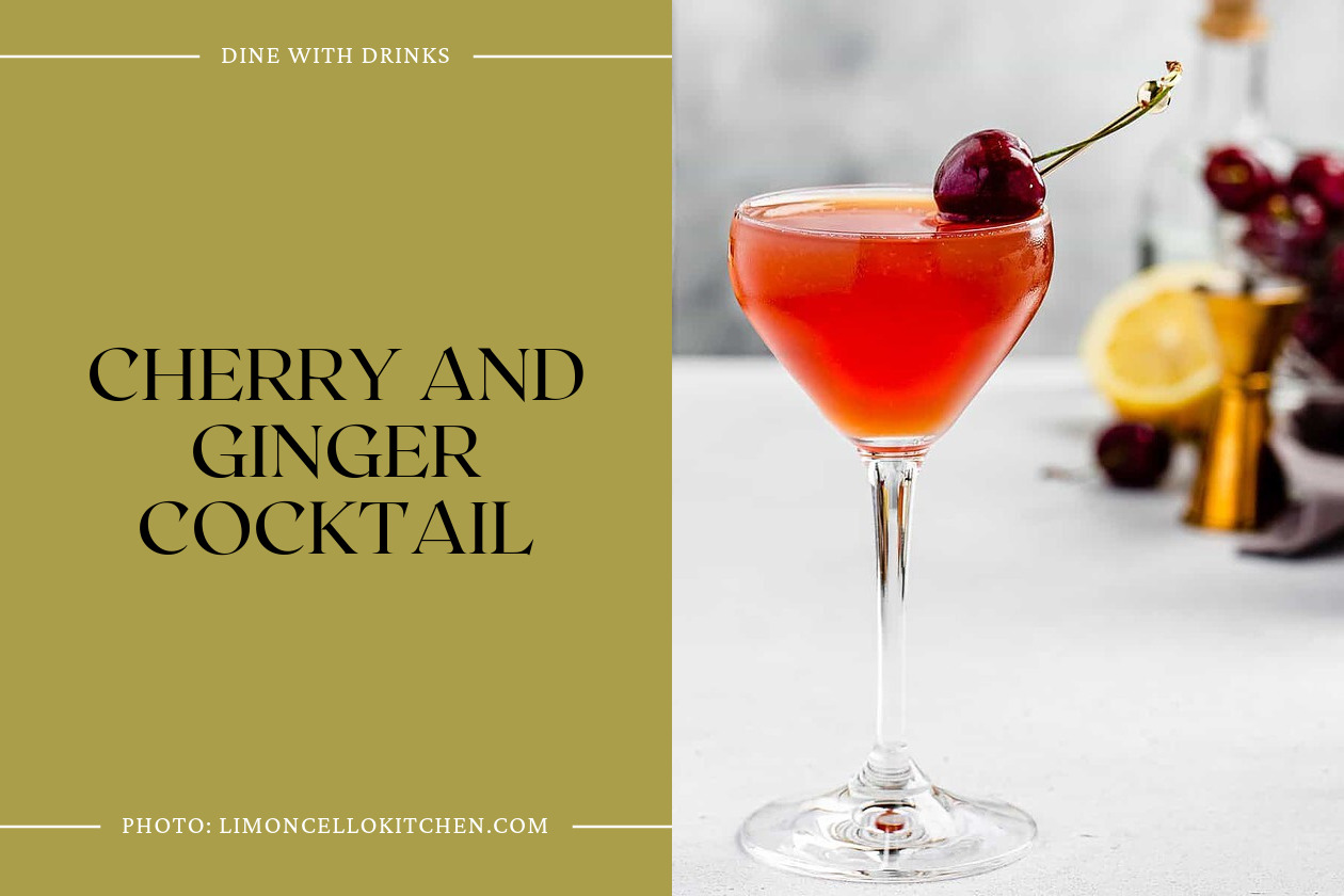 Cherry And Ginger Cocktail