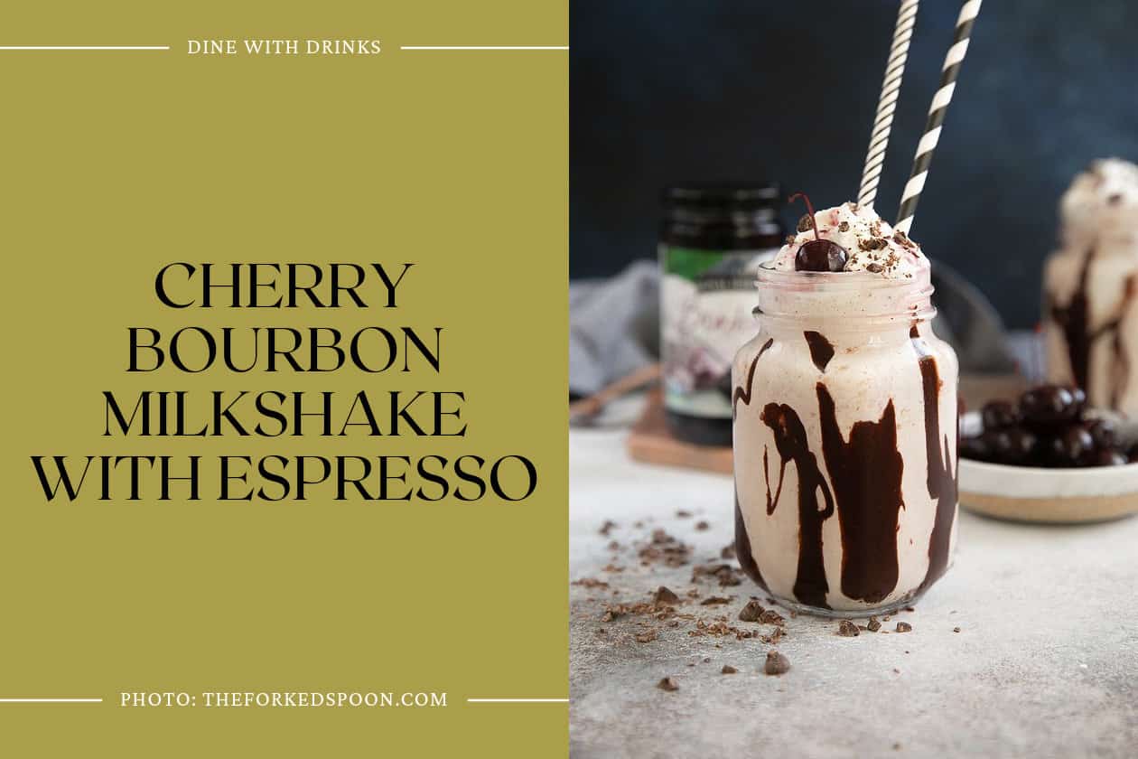 Cherry Bourbon Milkshake With Espresso