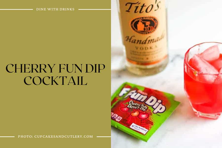 Cherry Fun Dip Cocktail