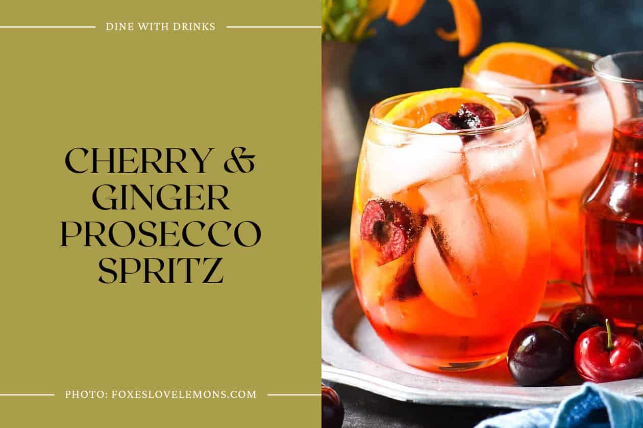 Cherry & Ginger Prosecco Spritz