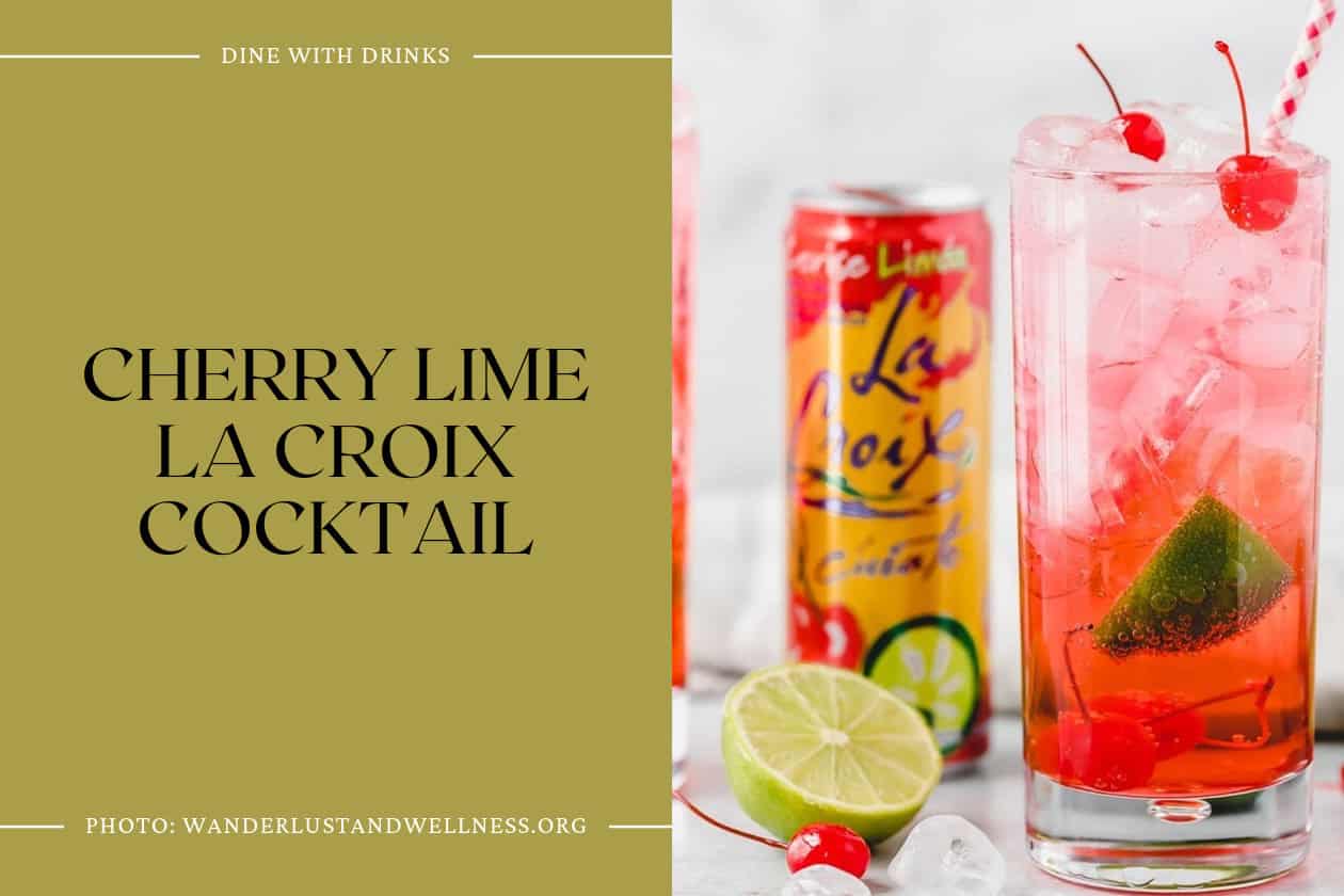 Cherry Lime La Croix Cocktail