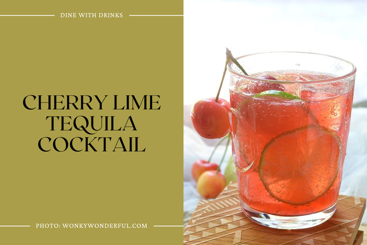 Cherry Lime Tequila Cocktail