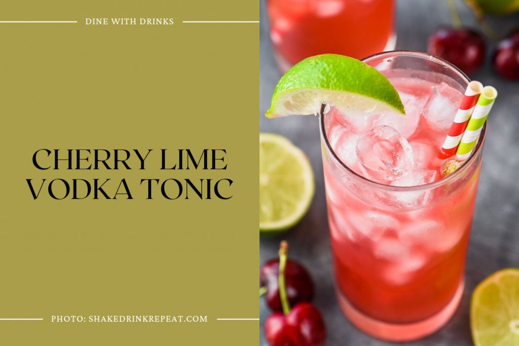 6 Absolut Cherry Vodka Cocktails To Sweeten Up Your Night DineWithDrinks Cherry Lime Vodka Tonic 1024x683