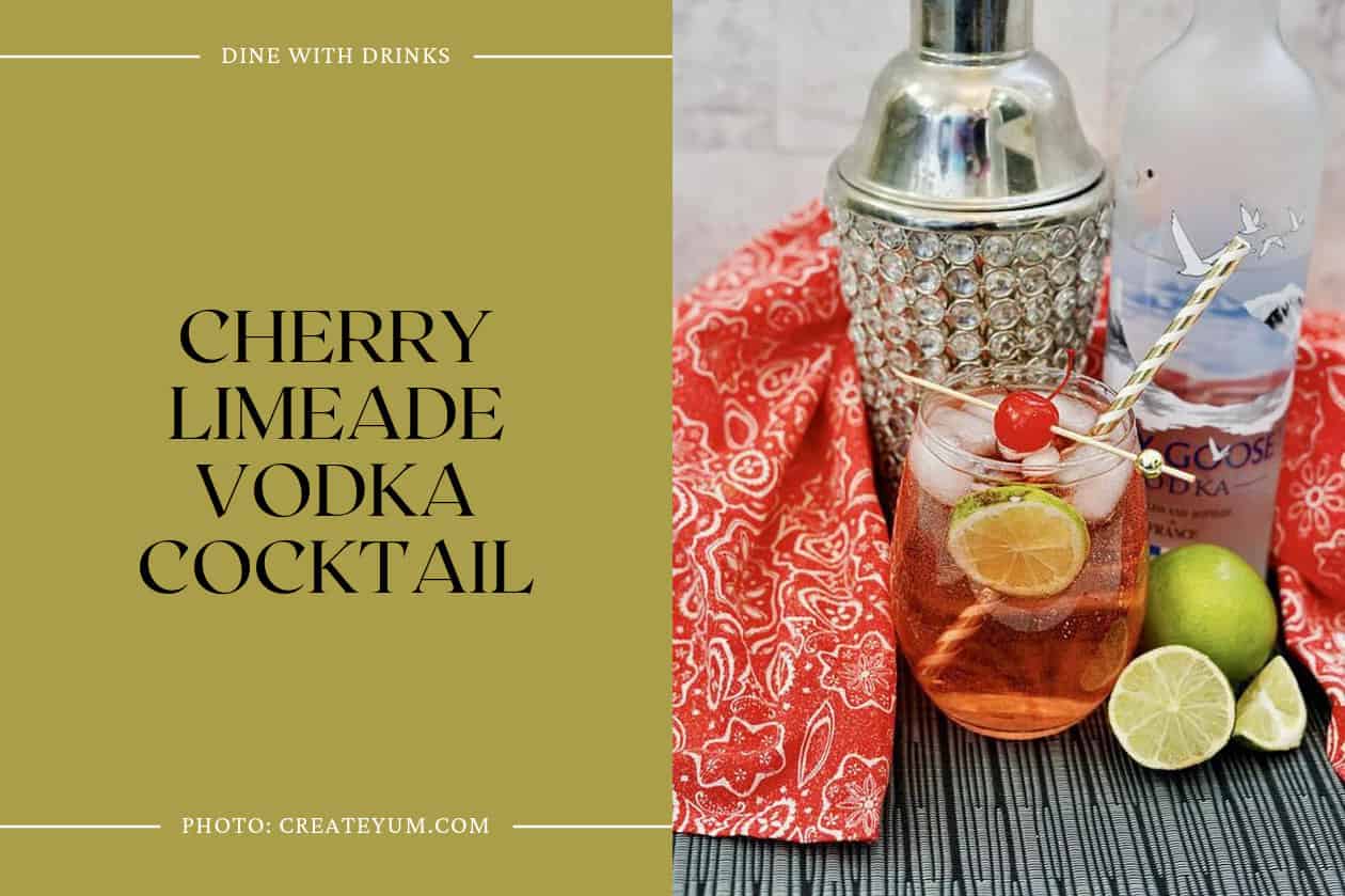 Cherry Limeade Vodka Cocktail