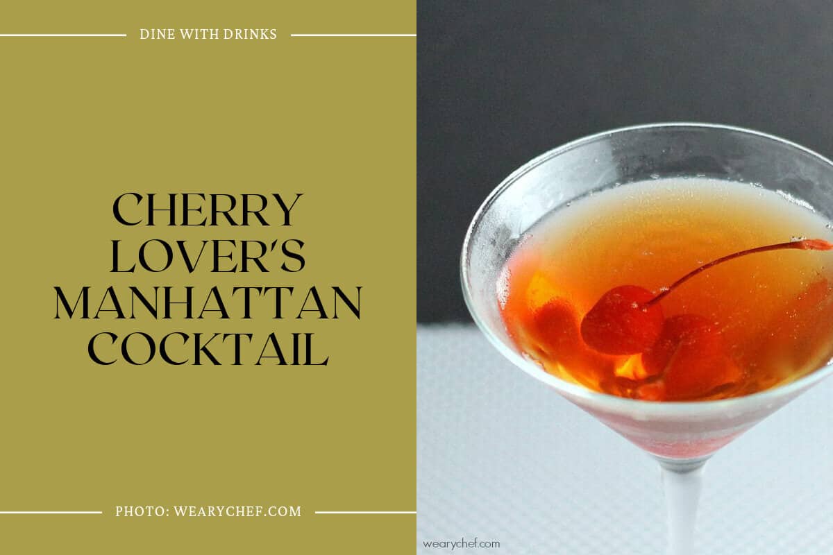 Cherry Lover's Manhattan Cocktail