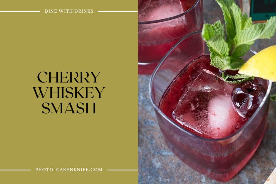 Cherry Whiskey Smash