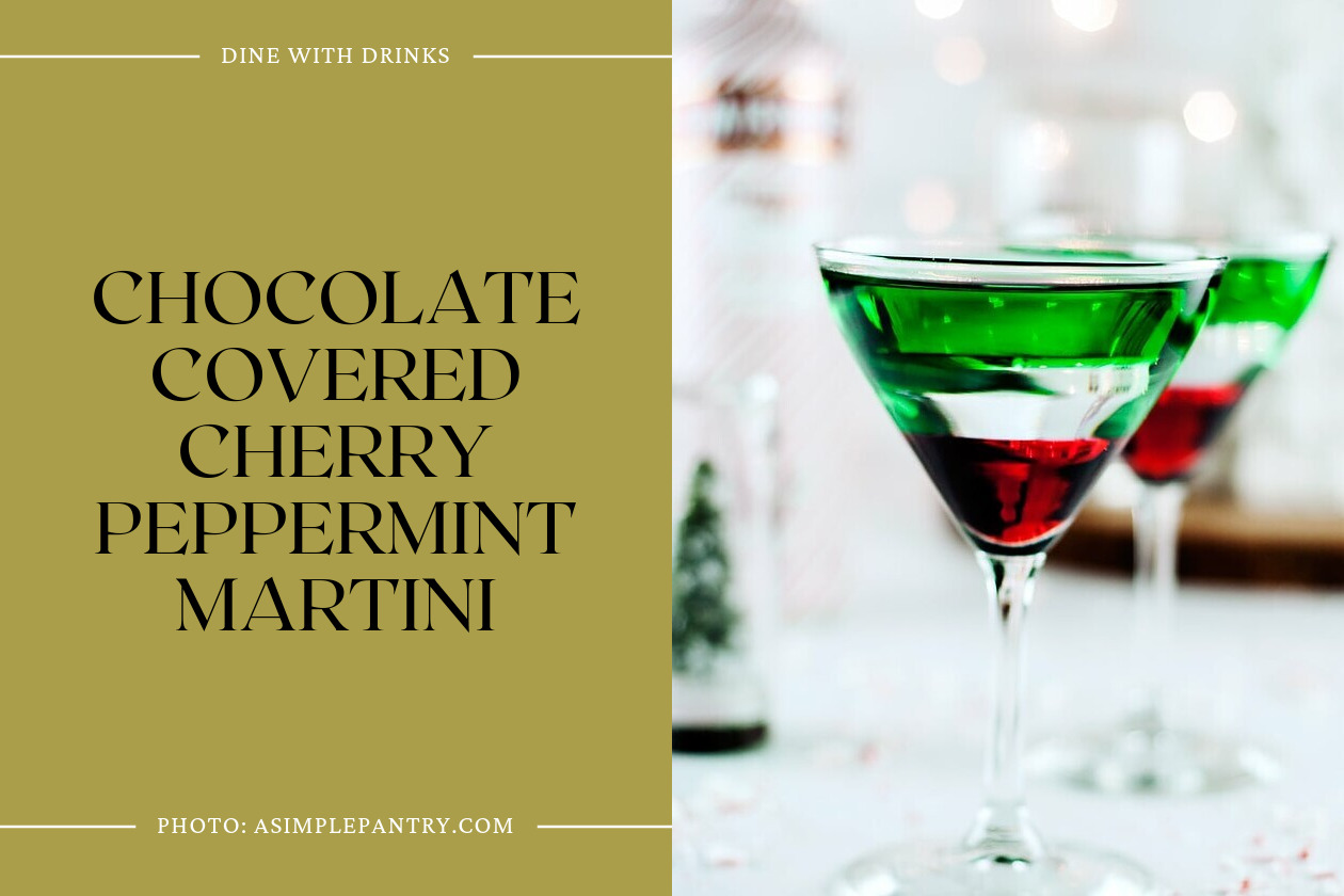 Chocolate Covered Cherry Peppermint Martini