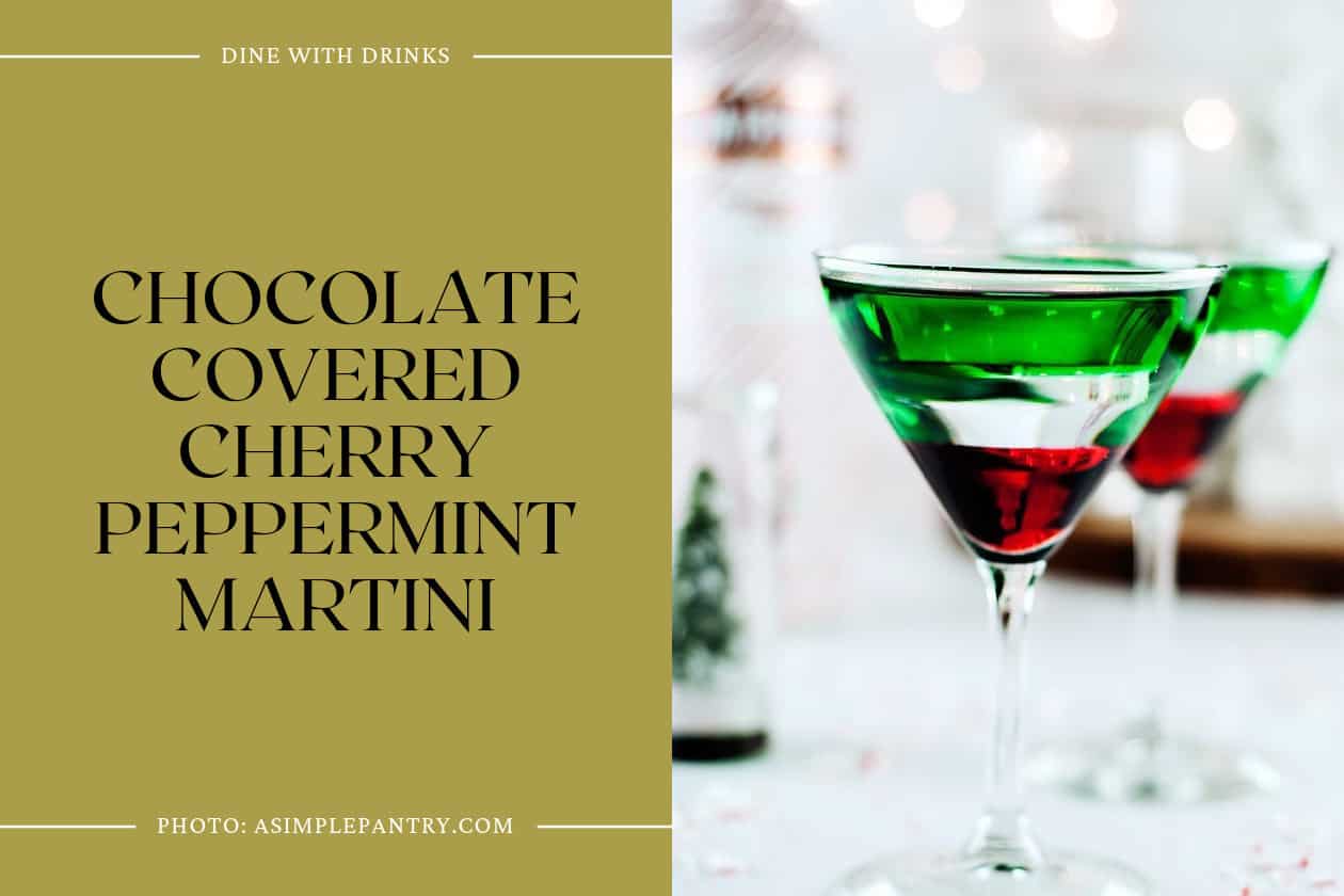 Chocolate Covered Cherry Peppermint Martini