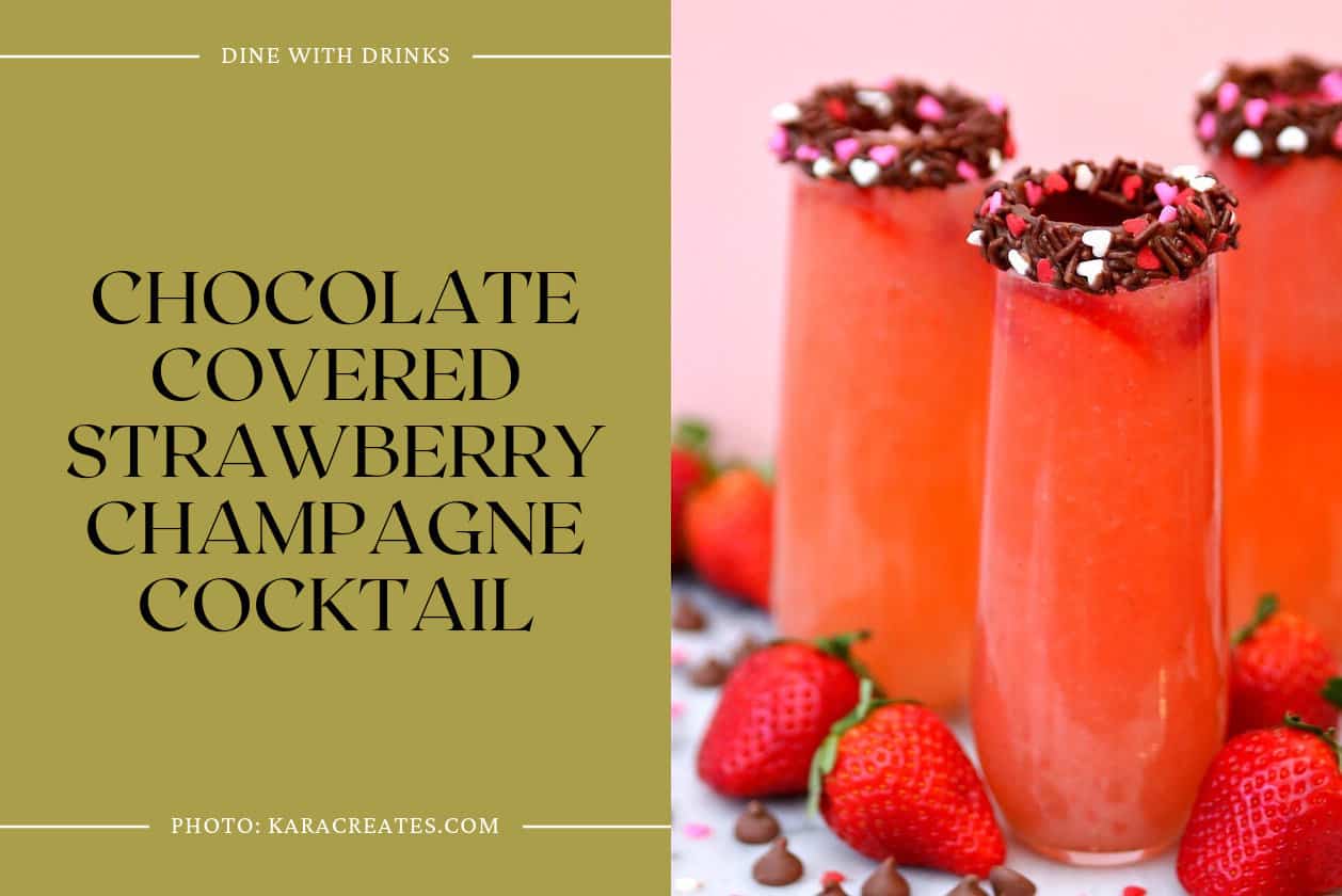 Chocolate Covered Strawberry Champagne Cocktail