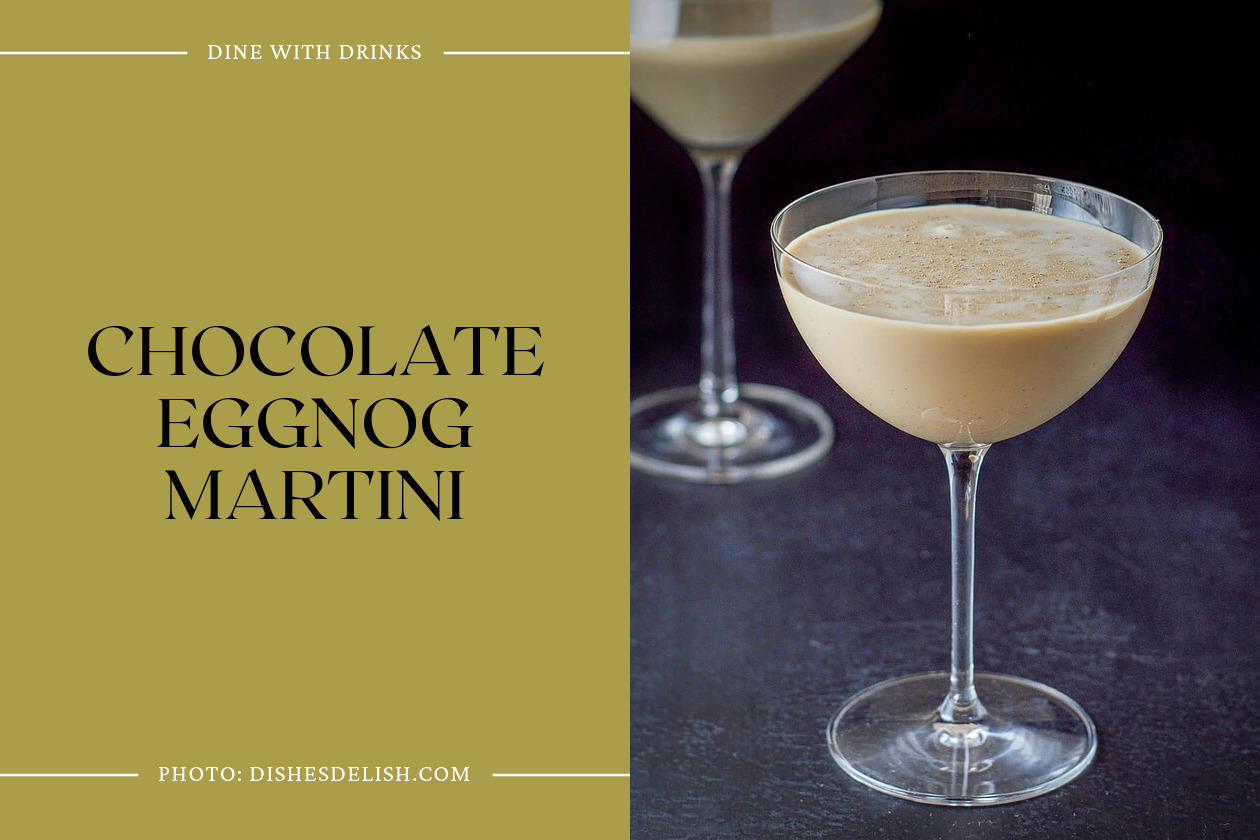 Chocolate Eggnog Martini