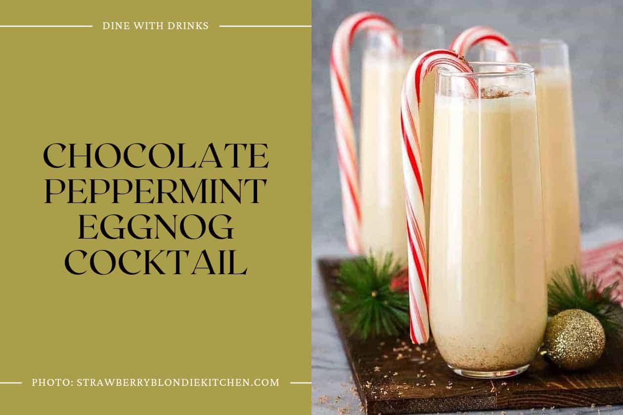 Chocolate Peppermint Eggnog Cocktail