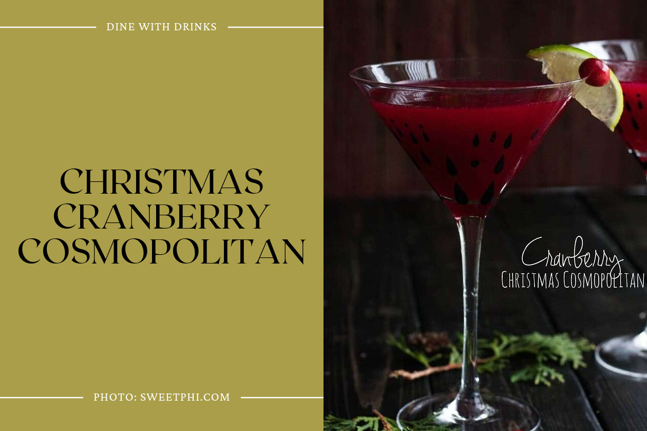 Christmas Cranberry Cosmopolitan