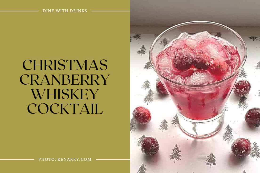 Christmas Cranberry Whiskey Cocktail