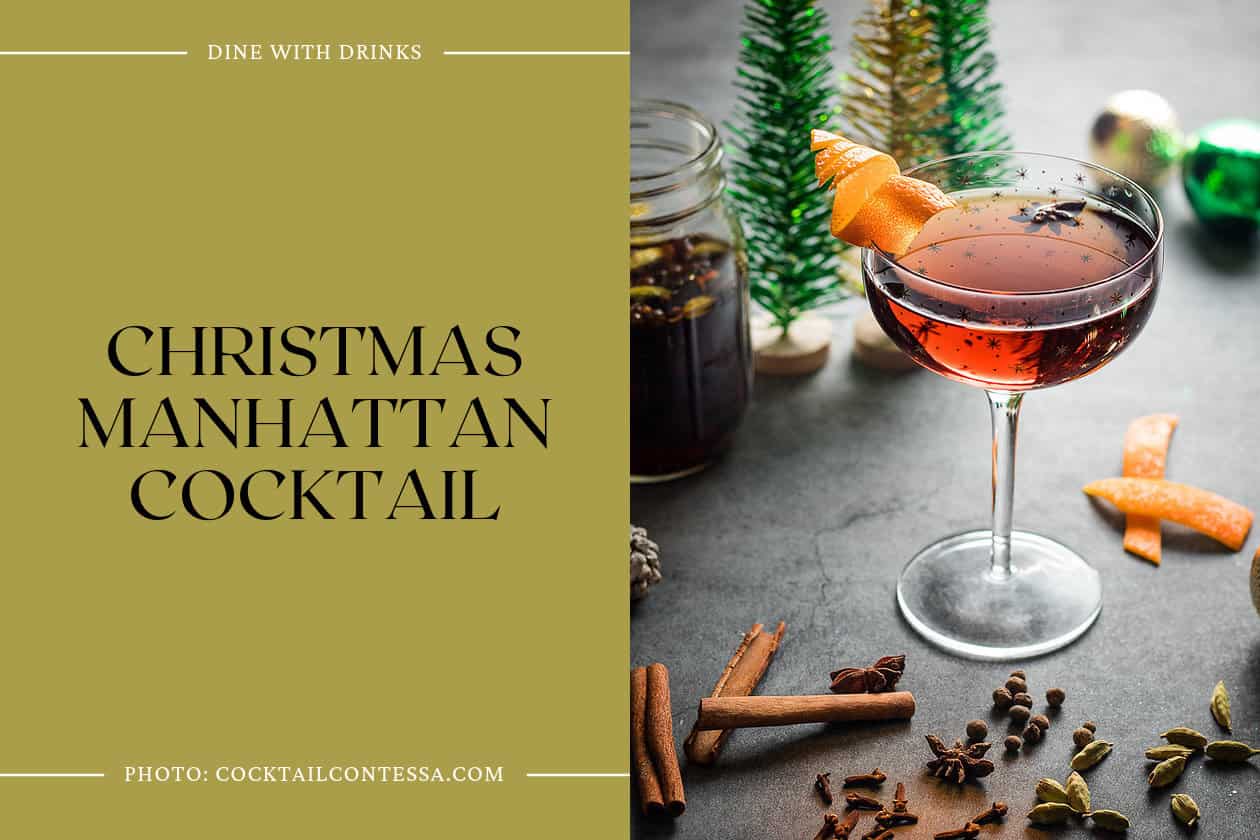 Christmas Manhattan Cocktail