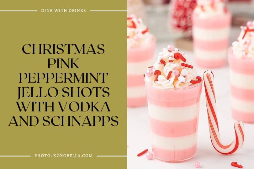 Christmas Pink Peppermint Jello Shots With Vodka And Schnapps