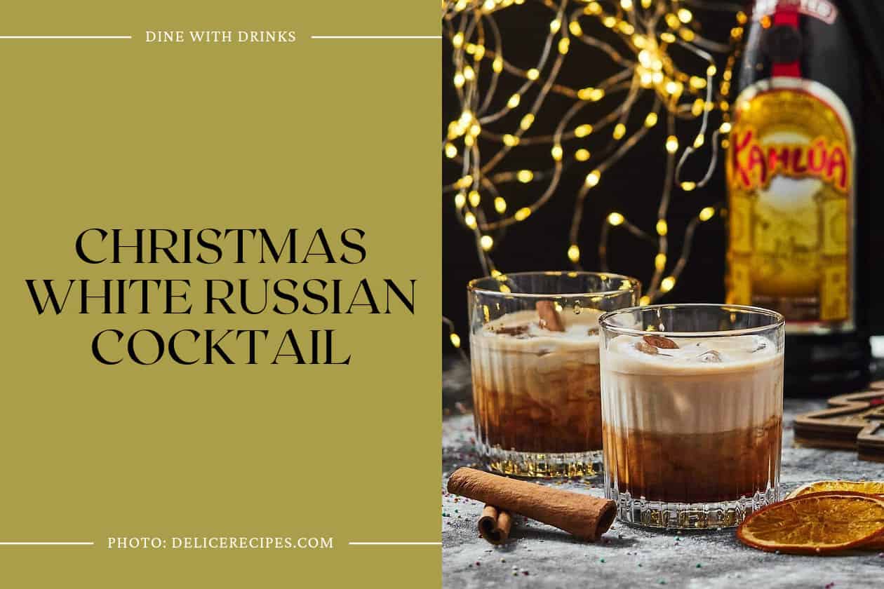 Christmas White Russian Cocktail