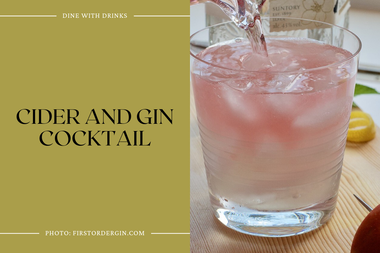 Cider And Gin Cocktail