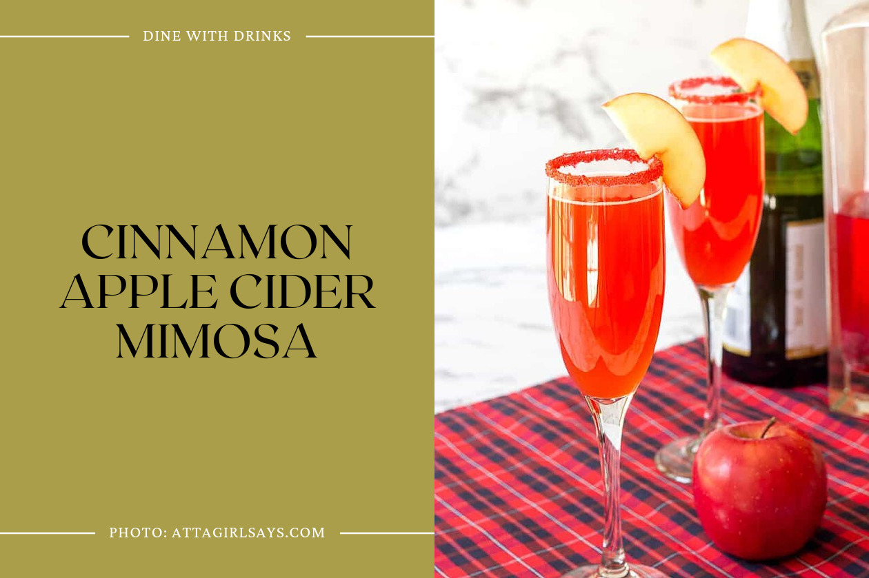 Cinnamon Apple Cider Mimosa