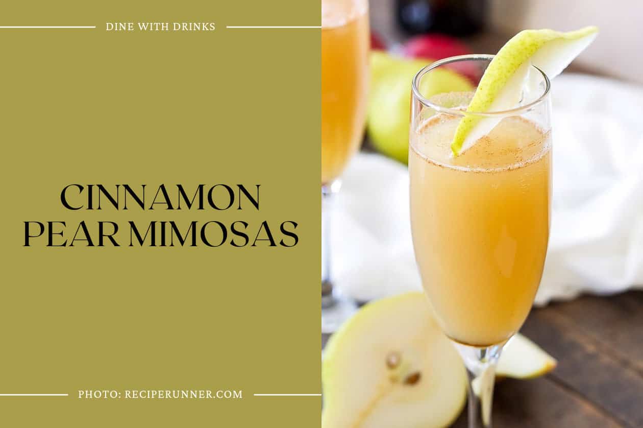 Cinnamon Pear Mimosas