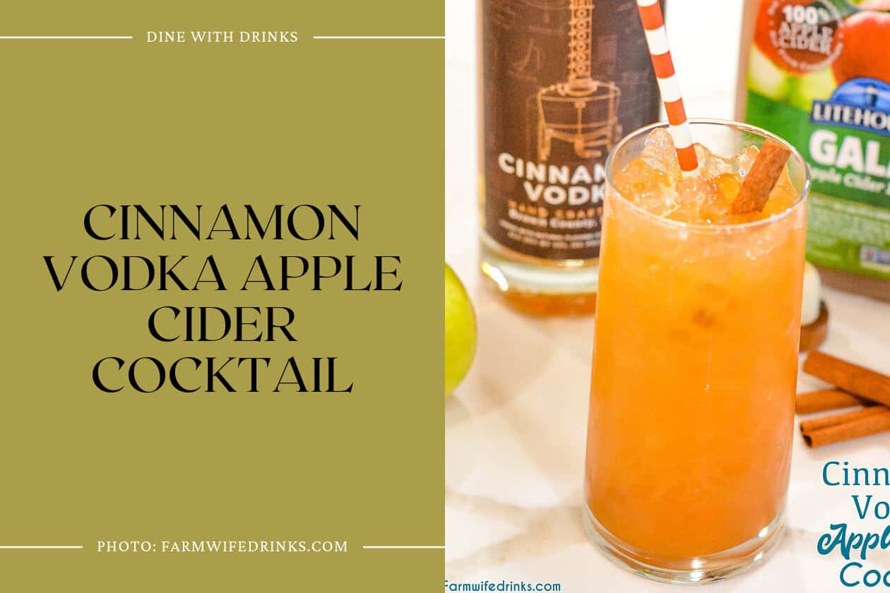 Cinnamon Vodka Apple Cider Cocktail