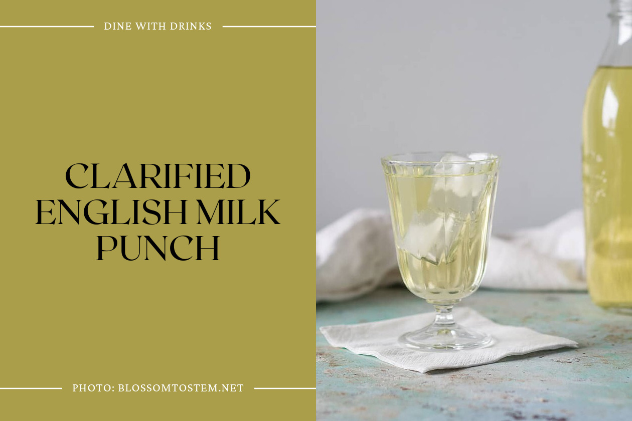 Clarified English Milk Punch