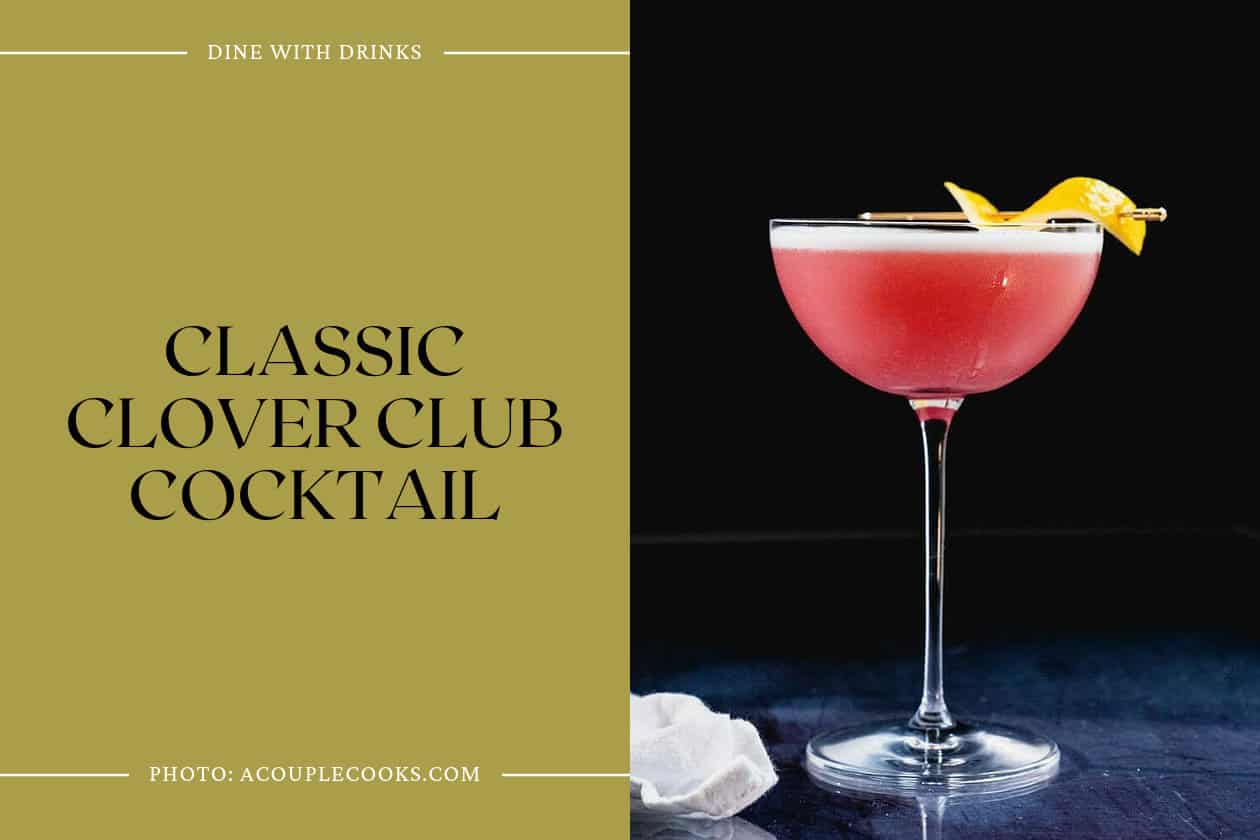 Classic Clover Club Cocktail