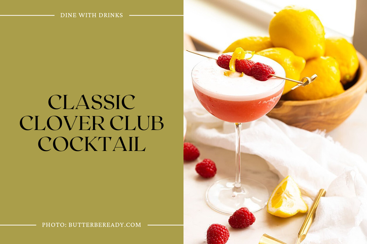 Classic Clover Club Cocktail