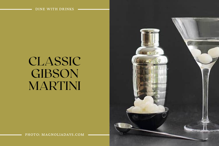 Classic Gibson Martini