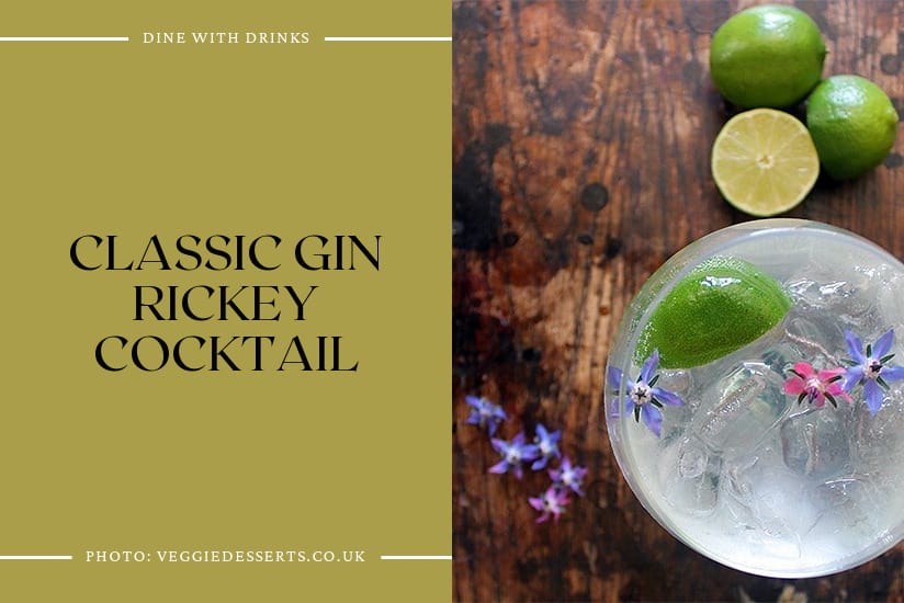 Classic Gin Rickey Cocktail