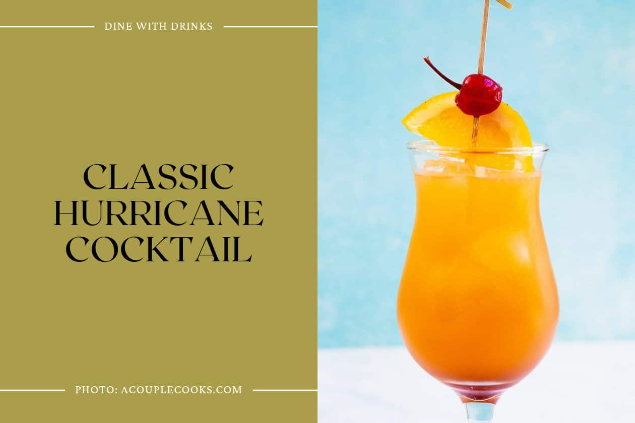 Classic Hurricane Cocktail